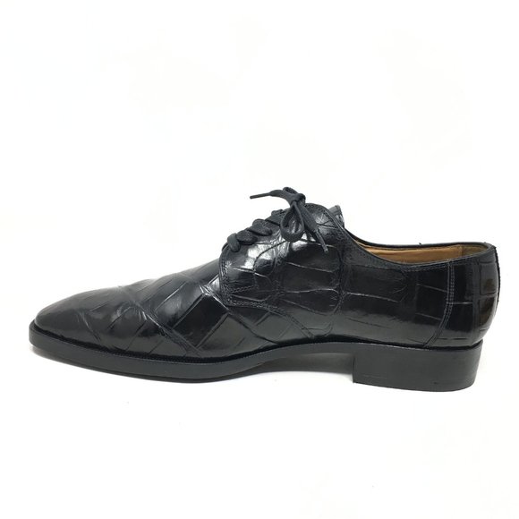 Zelli Oxfords Shoes Size 10.5 Black Full Crocodile main image 8